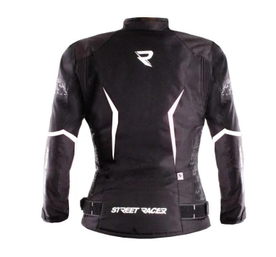 Street Racer Dámská bunda na motorku Rose Air černo-bílá + sleva 300,- na příslušenství