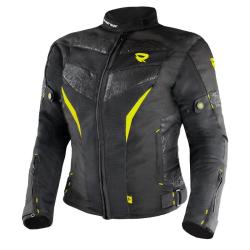 Street Racer Dámská bunda na motorku Rose Air černo-fluo žlutá + sleva 300,- na příslušenství