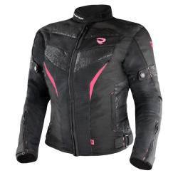 Street Racer Dámská bunda na motorku Rose Air černo-růžová + sleva 300,- na příslušenství
