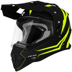 Street Racer Enduro helma na motorku Ignite matná černo-fluo žlutá