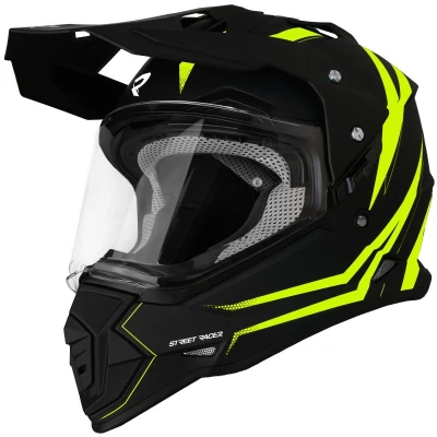 Street Racer Enduro helma na motorku Ignite matná černo-fluo žlutá Street Racer Enduro helma na motorku Ignite matná černo-fluo žlutá