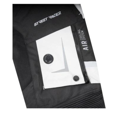Street Racer Kalhoty na motorku All Season černo-šedé + sleva 200,- na příslušenství