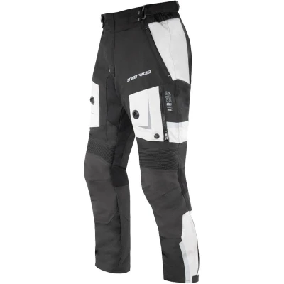 Street Racer Kalhoty na motorku All Season černo-šedé + sleva 200,- na příslušenství