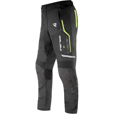Street Racer Kalhoty na motorku Flex černo-fluo žluté + sleva 200,- na příslušenství Street Racer Kalhoty na motorku Flex černo-fluo žluté + sleva 200,- na příslušenství