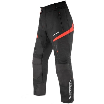 Street Racer Kalhoty na motorku Vix černo-červené + sleva 200,- na příslušenství