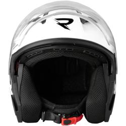 Street Racer Otvorená prilba Sonic lesklá bielo-čierna