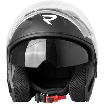 Street Racer otevřená helma Sonic matná černo-fluo žlutá