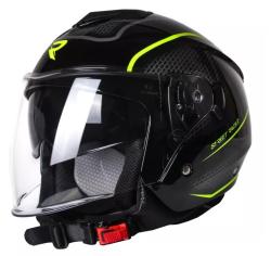 Street Racer Pilot čierno-žltá otvorená prilba + zľava 8 € na príslušenstvo