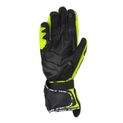 Street Racer Rukavice na motorku Virus 2 černo-fluo žluté