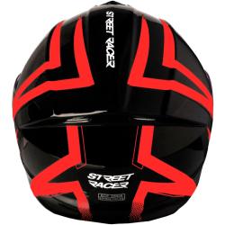 Street Racer Vyklápěcí helma Fury černo-červená + sleva 300,- na příslušenství