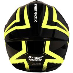 Street Racer Vyklápěcí helma Fury černo-fluo žlutá + sleva 300,- na příslušenství