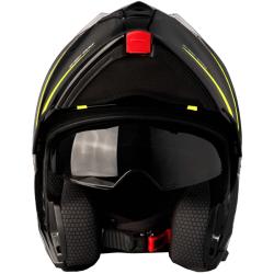 Street Racer Vyklápěcí helma Fury černo-fluo žlutá + sleva 300,- na příslušenství