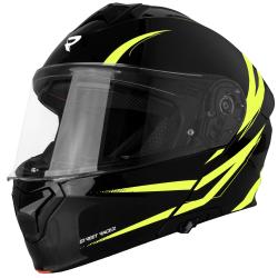 Street Racer Vyklápěcí helma Fury černo-fluo žlutá + sleva 300,- na příslušenství