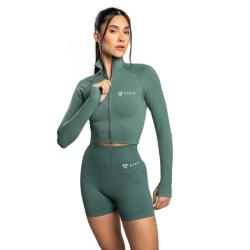 STRIX Dámský top Cropped Seamless Moss POUZE XS (VÝPRODEJ)