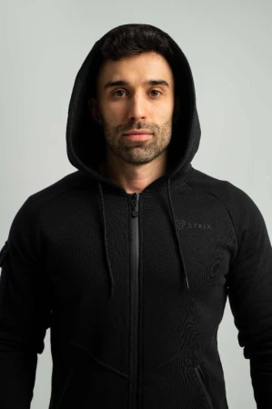 STRIX Mikina se zipem Nova Black POUZE S (VÝPRODEJ)