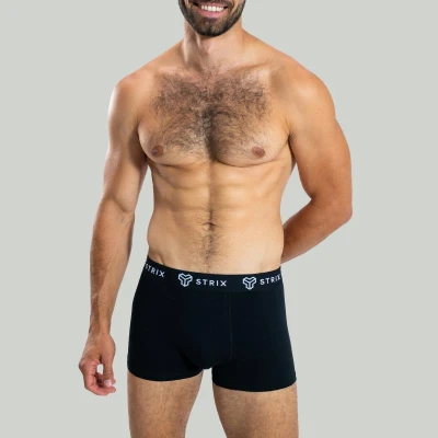 STRIX Pánské boxerky Essential Trunks 2Pack Black POUZE XL (VÝPRODEJ)