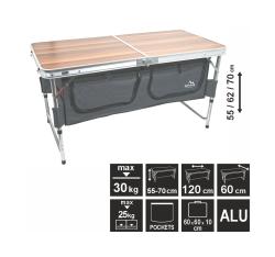 Cattara Stůl kempingový skládací BLED 60x120x70cm