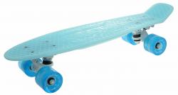 Sulov 22 Burn Rider modrý fosforeskujúci pennyboard - blikajúce kolieska Sulov 22 Burn Rider modrý fosforeskujúci pennyboard - blikajúce kolieska