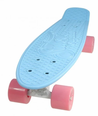 Sulov 22[34] PASTEL modro-ružový penny board