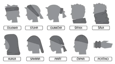 Sulov Sportovní šátek s FLÍSEM - modro-bílý