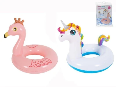 SUN CLUB Nafukovací kruh 55 cm Plameňák / Jednorožec SUN CLUB Nafukovací kruh 55 cm Plameňák / Jednorožec
