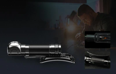 Superfire Čelovka 2 v 1 TH04, 600 lm, USB-C