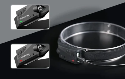 Superfire HL65 černo-žlutá 430lm USB-C čelovka