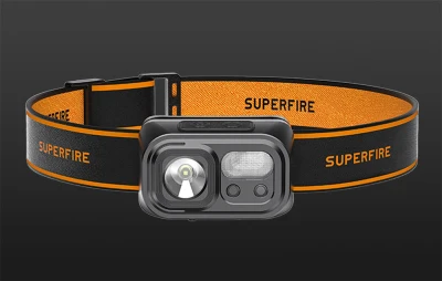 Superfire HL23-S černá 350lm USB-C čelovka