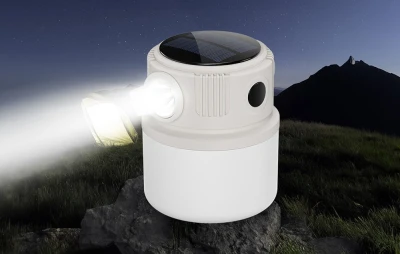 Superfire T22 béžová kempingová lampa