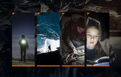 Superfire Y25 černá LED svítilna