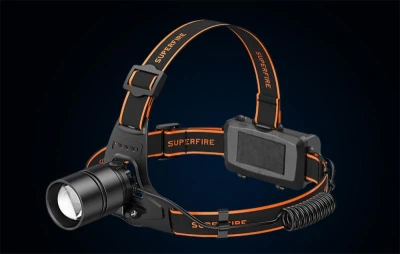 Superfire čelovka HL71, 500 lm, USB
