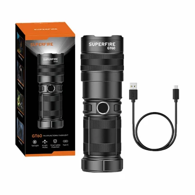 Superfire Svítilna GT60, 2600 lm, USB-C Superfire Svítilna GT60, 2600 lm, USB-C