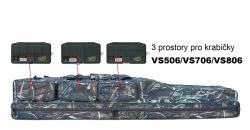 SURETTI Obal na pruty tříkomorový 125cm Camo