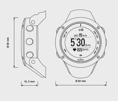Suunto Ambit3 Run Black (HR) (AKČNÍ CENA)