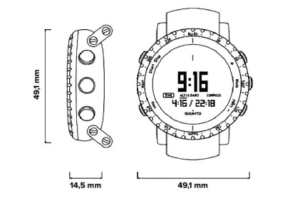 Suunto Core Dusk Gray All black strap (AKČNÍ CENA)