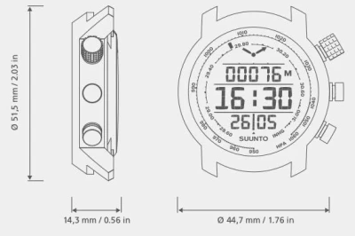 Suunto Elementum Terra N/Amber rubber (AKČNÍ CENA)