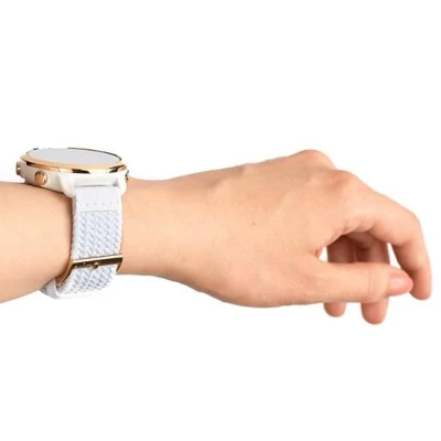 Suunto Suunto 20mm Athletic 5 Braided Textile Strap White Gold Size S Suunto Suunto 20mm Athletic 5 Braided Textile Strap White Gold Size S