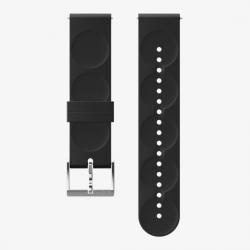 Suunto Suunto 20mm Urban 1 Silicone Strap Black Steel veľkosť S Suunto Suunto 20mm Urban 1 Silicone Strap Black Steel veľkosť S