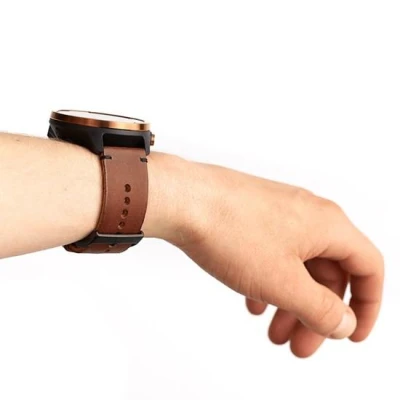 Suunto Suunto 20mm Urban 2 Leather Strap Brown Black Size M Suunto Suunto 20mm Urban 2 Leather Strap Brown Black Size M