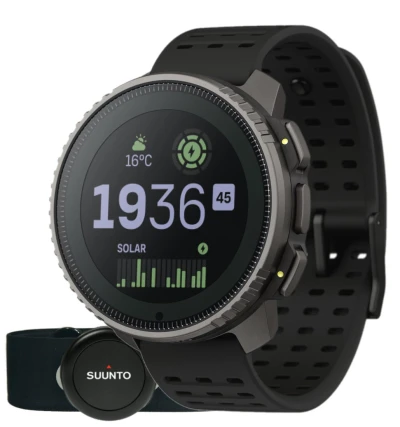 Suunto Vertical Titanium Solar Black Performance sportovní GPS hodinky