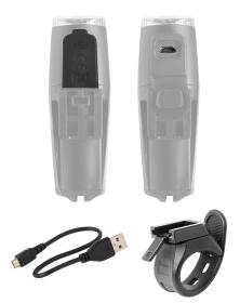 Force Světlo přední SHARK 500LM USB, černé