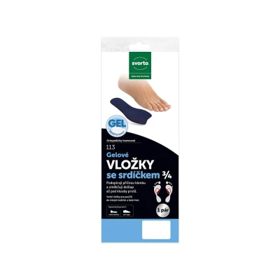 Svorto Gelové vložky se srdíčkem 3/4