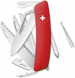 Swiza vreckový nôž SH10R Single Hand red