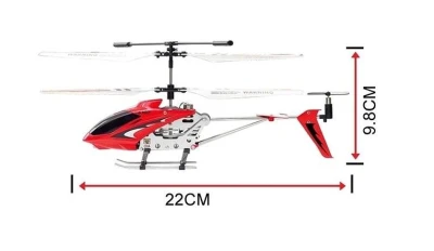 SYMA S107G červený mini RC vrtulník s gyroskopem