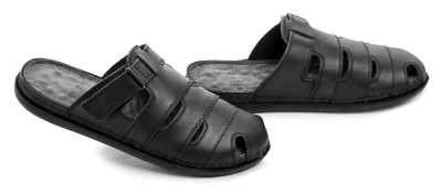 T. Sokolski T.Sokolski L25-417 černé pánské nazouváky