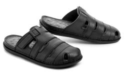 T. Sokolski T.Sokolski L25-417 černé pánské nazouváky