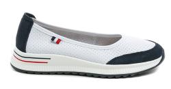 T. Sokolski T.Sokolski W26-608 bílo modré dámské mokasíny