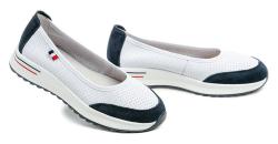 T. Sokolski T.Sokolski W26-608 bílo modré dámské mokasíny