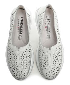 T. Sokolski T.Sokolski W26-653 bílé dámské mokasíny