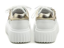T. Sokolski T.Sokolski W26-658 bílo zlaté dámské polobotky na platformě